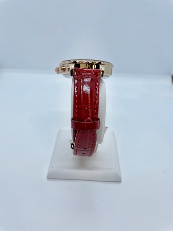 Часы 40 мм с 4 циферблатами красные в золочении