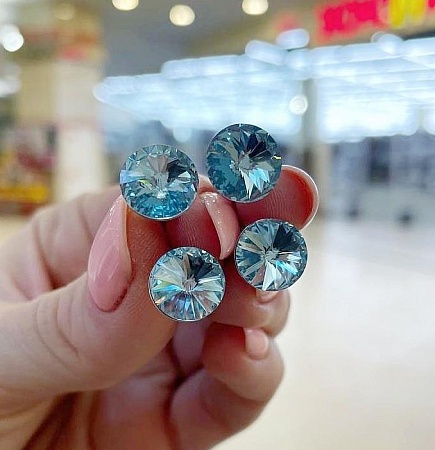 Серьги трансформеры Anser Aquamarine